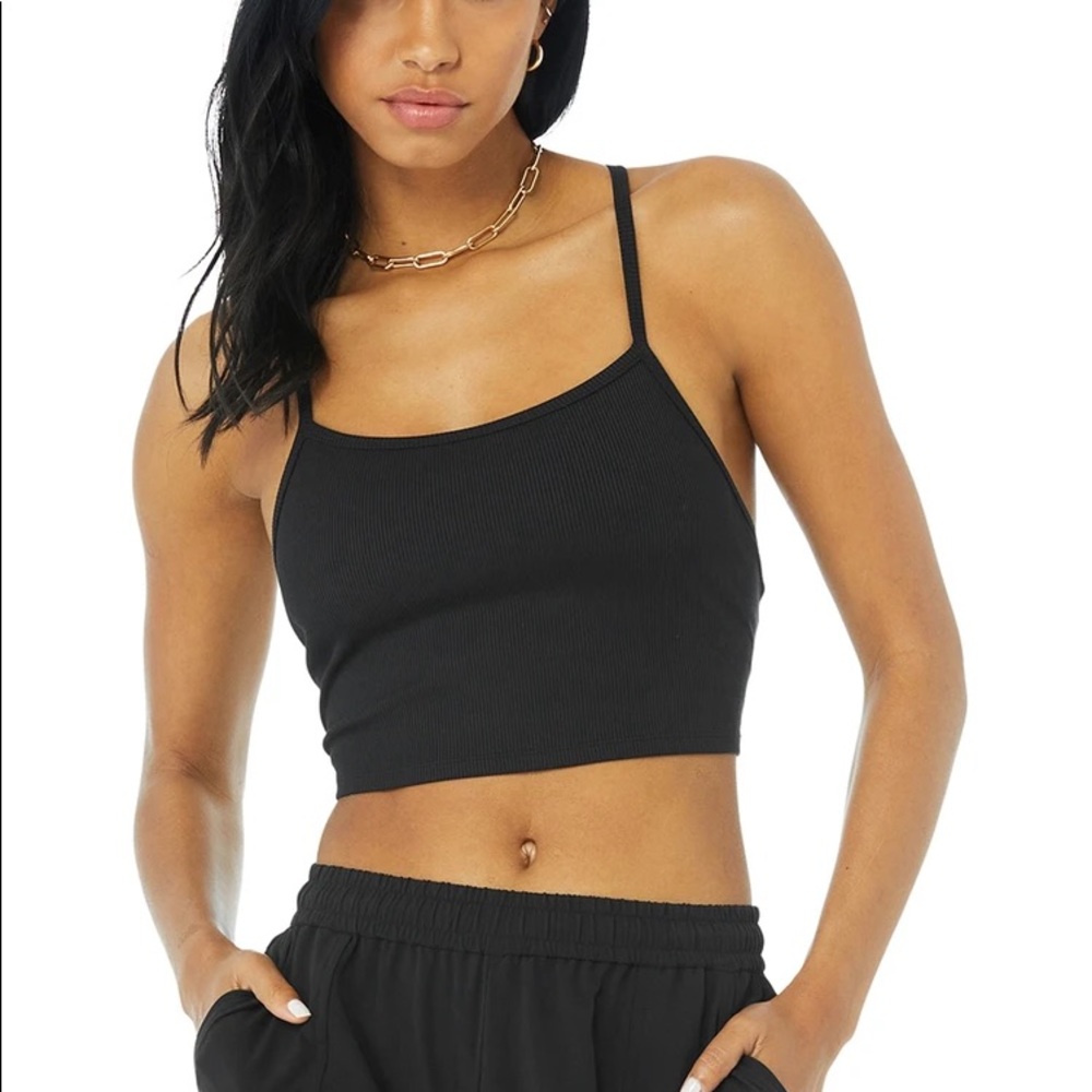 Alosoft Ribbed Crop Calm Tank